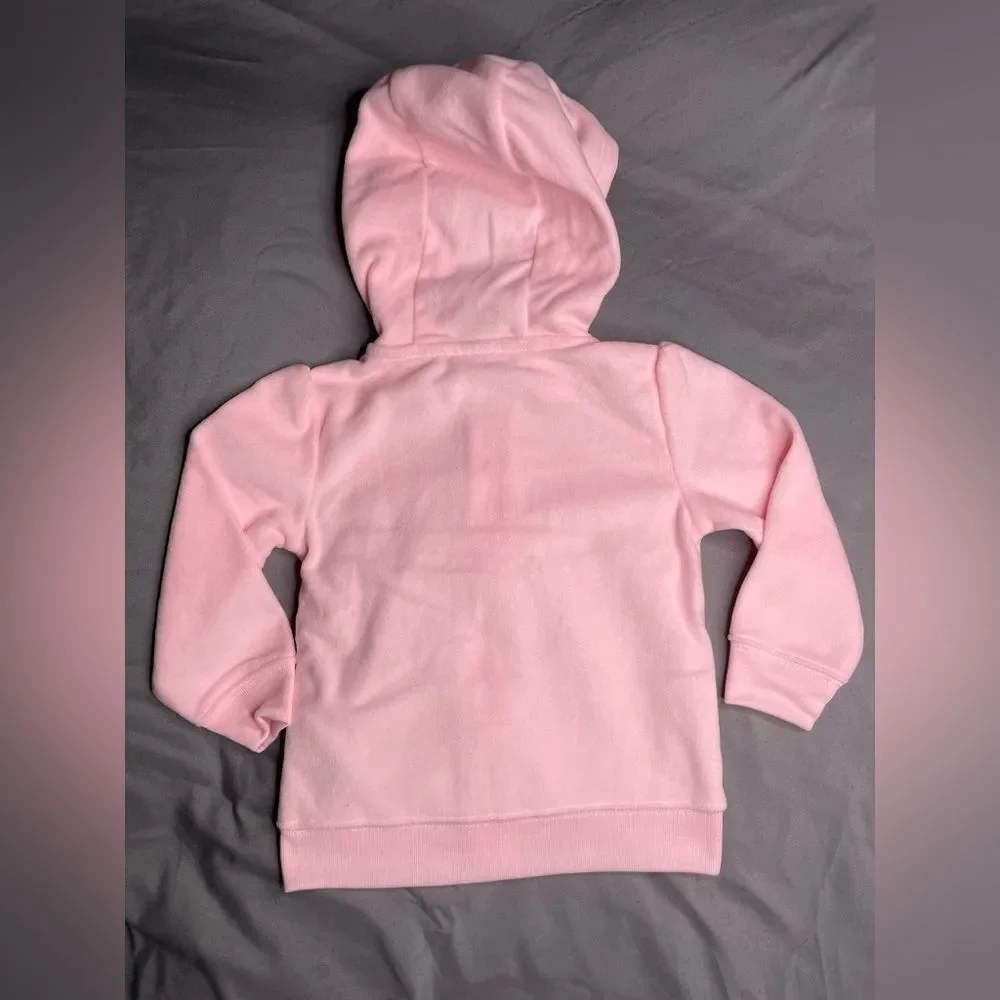 Carter's Pink and Gray Hoodies with Bow and Heart